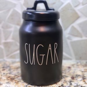 Rae Dunn Sugar Canister Black NWOT